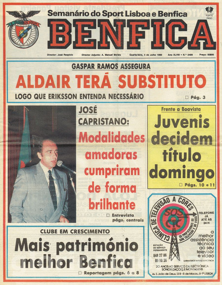 jornal o benfica 2489 1990-07-04
